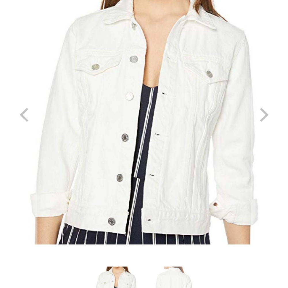 Tomboy White jean jacket in M